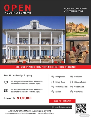 Luxury Open House Flyer Template