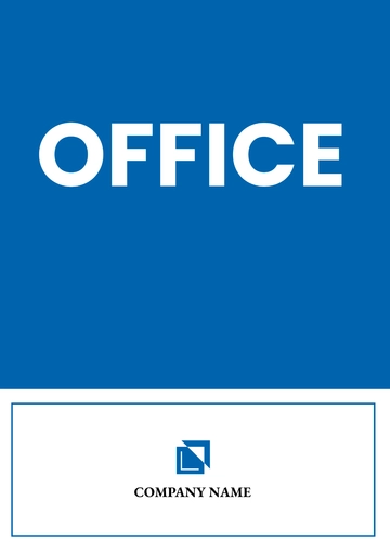 Free Office Door Sign Template to Edit Online