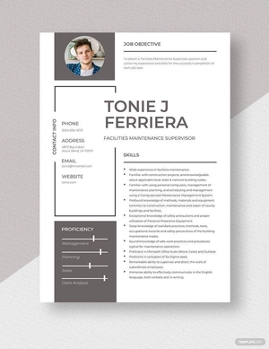 Facilities Maintenance Supervisor Resume