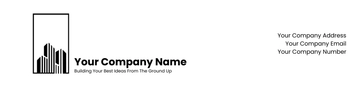 Free Elegant Construction Letterhead Template to Edit Online