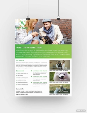 Pet Care Poster Template