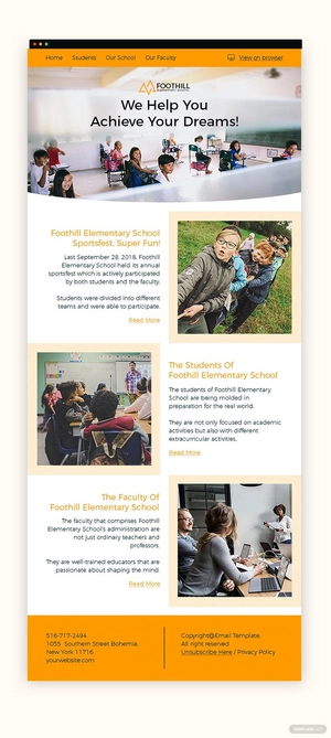 Elementary Classroom Newsletter Template
