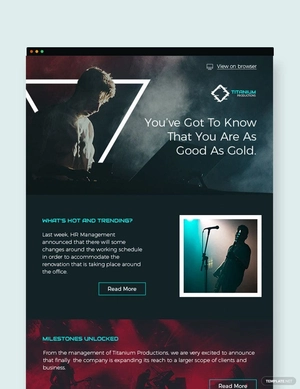 Monthly Newsletter Template