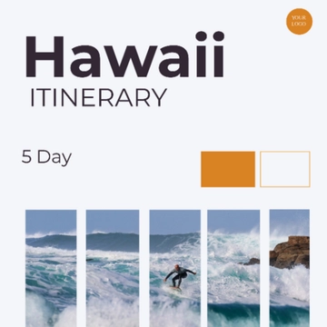 Free 5 Day Hawaii Itinerary Template to Edit Online