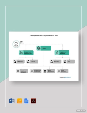 Development Office Organizational Chart Template