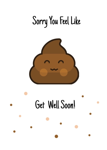 Free Funny Get Well Soon Card Template to Edit Online