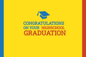 Free High School Graduation Card Template to Edit Online