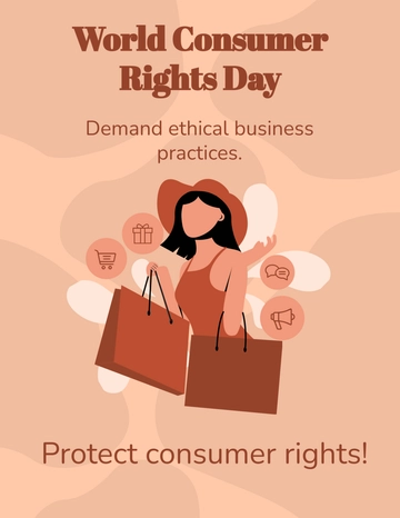 Free World Consumer Rights Day Flyer Template to Edit Online