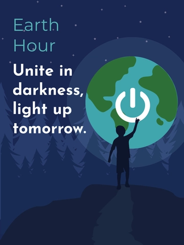 Free Earth Hour Threads Post Template to Edit Online