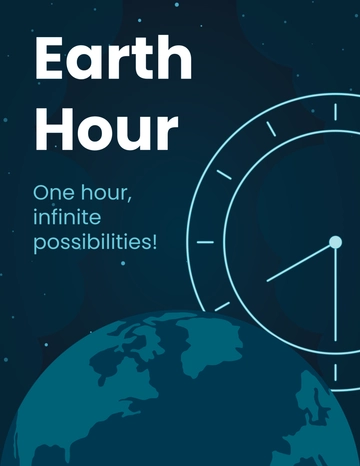 Free Earth Hour Flyer Template to Edit Online