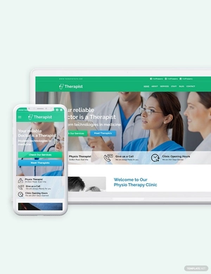 Therapist Bootstrap Landing Page Template