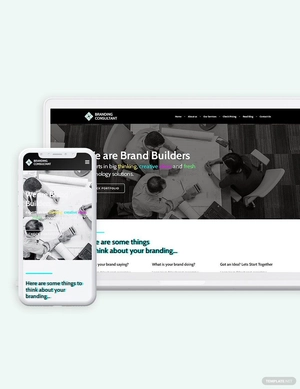 Branding Consultant Bootstrap Landing Page Template