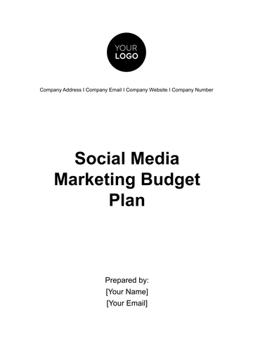 Free Social Media Marketing Budget Plan Template to Edit Online
