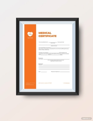 Printable Medical Certificate Template