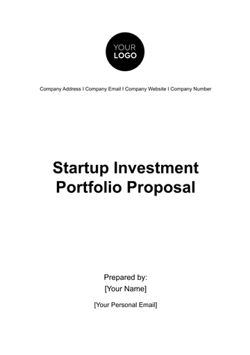 Free Startup Investment Portfolio Proposal Template to Edit Online Free Startup Investment Portfolio Proposal Template to Edit Online