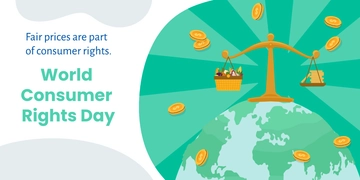 Free World Consumer Rights Day X Post Template to Edit Online