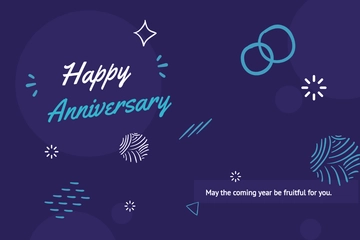 Free Happy Anniversary Card Template to Edit Online