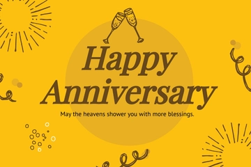 Free Printable Anniversary Card Template to Edit Online