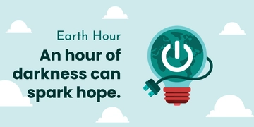 Free Earth Hour X Post Template to Edit Online