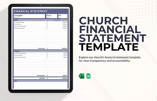 Church Financial Statement Template Church Financial Statement Template