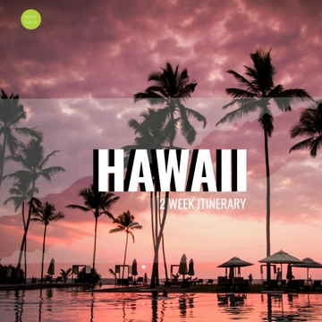 Free 2 Week Hawaii Itinerary Template to Edit Online