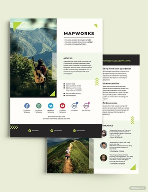 Travel Media Kit Template
