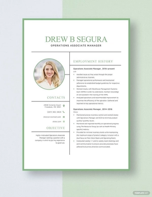 Operations Associate Manager Resume