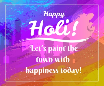 Free Holi Ad Banner Template to Edit Online