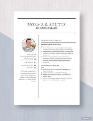 Operations Engineer Resume