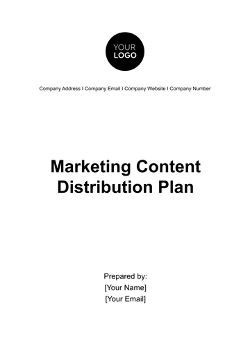 Free Marketing Content Distribution Plan Template to Edit Online