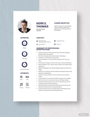 QA WhiteBox Tester Resume