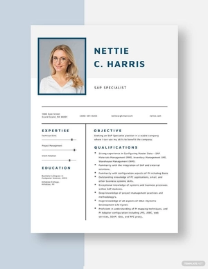 SAP Specialist Resume
