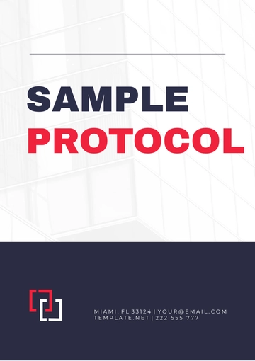 Free Sample Protocol Template to Edit Online