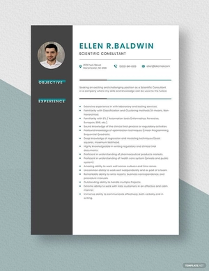 Scientific Consultant Resume