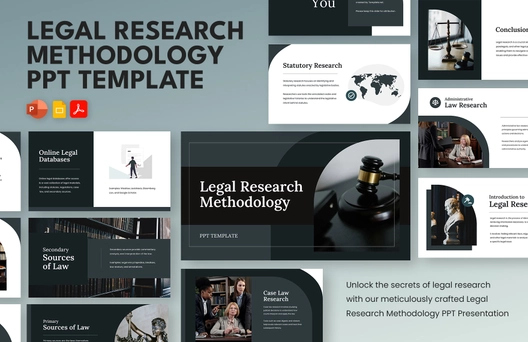 Legal Research Methodology PPT Template Legal Research Methodology PPT Template