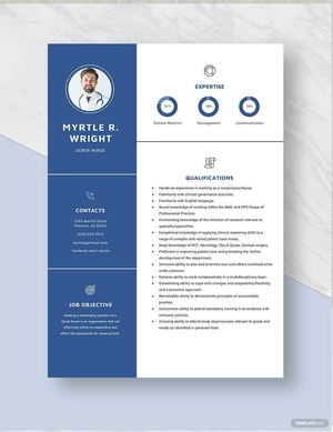 Scrub Nurse Resume