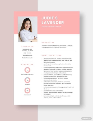 Security Administrator Resume