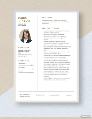 Security Engineer Resume