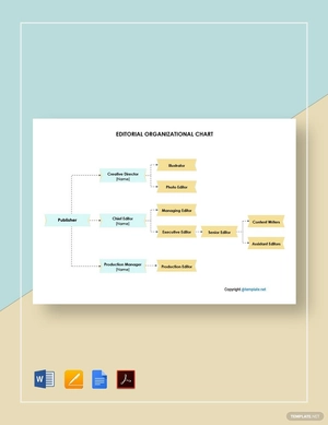 Editorial Organizational Chart Template