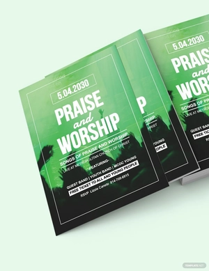 Praise And Worship Flyer Template