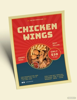 The Retro Diner Flyer Template