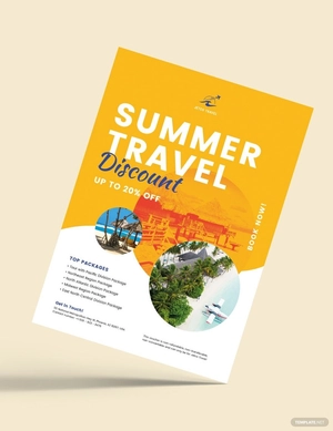 Tour Travel Gift Voucher Flyer Template