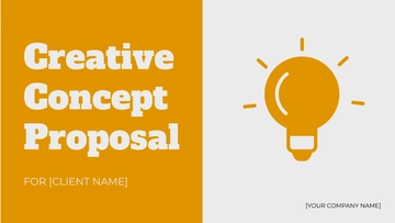 Free Creative Concept Proposal Presentation Template to Edit Online