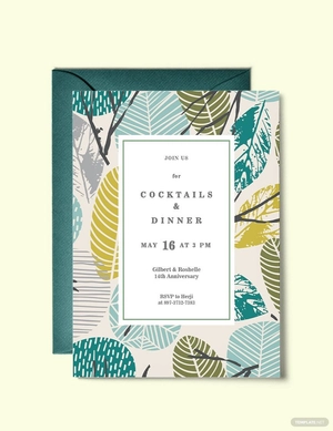 Dinner Cocktail Invitation Template