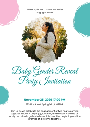 Free Gender Reveal Prince Or Princess Invitation Template to Edit Online