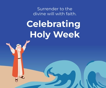 Free Holy Week Ad Banner Template to Edit Online