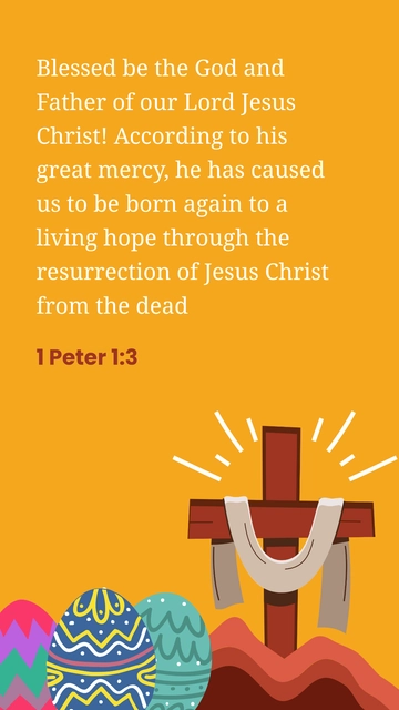 Free Easter Sunday Quote Template to Edit Online