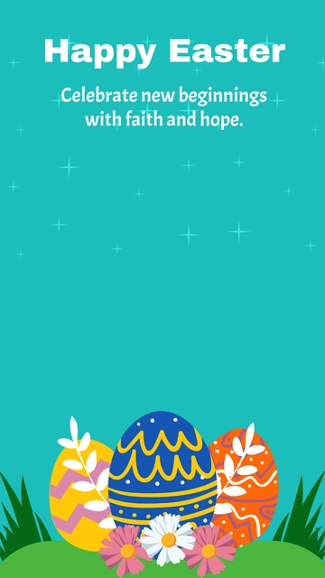 Free Easter Sunday Snapchat Geofilter Template to Edit Online