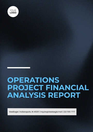 Free Operations Project Financial Analysis Report Template to Edit Online
