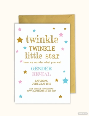 Twinkle Twinkle Little Star Invitation Template